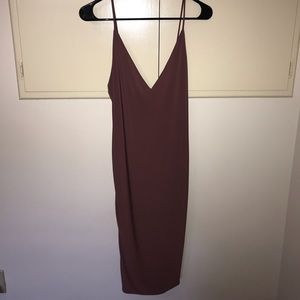 Burgundy dress